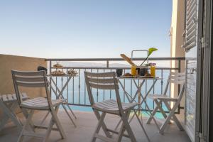 Balkón nebo terasa v ubytování Apartments Sonata