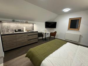 TV a/nebo společenská místnost v ubytování 4 Elements Resort Bled