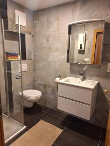 Kúpeľňa v ubytovaní Haus Untermühle
