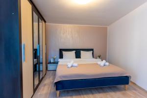 Llit o llits en una habitació de Vila Crișan