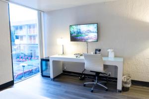 A television and/or entertainment centre at The Clarendon Hotel and Spa