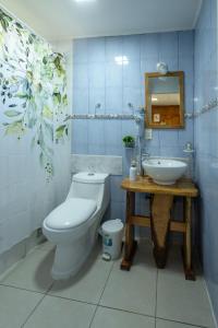 Et badeværelse på Hostal Viento Sur