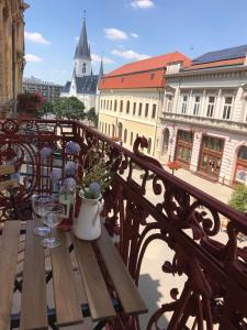 Balkón nebo terasa v ubytování S2 Apartman