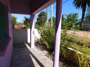 a view from the porch of a house at ARCO IRIS in La Coronilla
