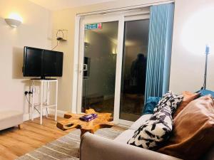 TV/Unterhaltungsangebot in der Unterkunft Exquisite 2 bedroom, Sleeps 4, Wifi LONG STAY WORK LEISURE CONTRACTOR - Lolite Apartment