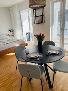 Posezení v ubytování HAY Apartment Bled