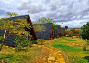 Zahrada ubytování Boma Simba Safari Lodge