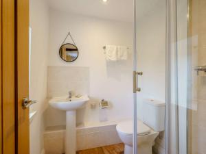 Greystokeにある3 bed property in Ullswater 87277のバスルーム(トイレ、洗面台、シャワー付)