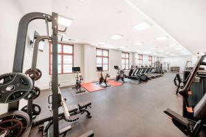 Fitness centrum a/nebo fitness zařízení v ubytování Hilton Berlin