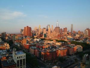 Vue générale sur New York ou vue de la ville depuis l'appartement