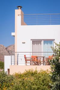Balkón nebo terasa v ubytování Cretan View