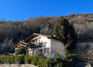 a house on the side of a mountain at casa del sole in Saint-Pierre