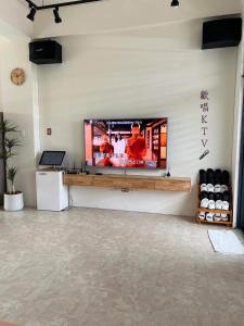 TV a/nebo společenská místnost v ubytování Chunyu B&B