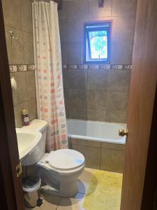 Ένα μπάνιο στο Cabañas Suecia