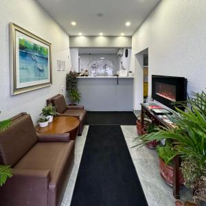 TV a/nebo společenská místnost v ubytování Travellers Inn