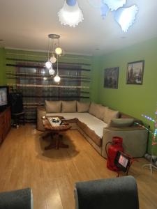 a living room with a couch and a table at Apartman Zivic in Berilovac