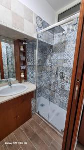 A bathroom at San Ciro's apartment