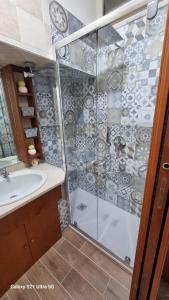 A bathroom at San Ciro's apartment