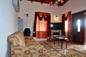 大灣的住宿－Elegant Rays Apartment- Golf Course , Grenada，带沙发和电视的客厅