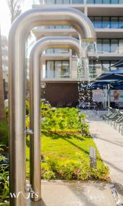 Κήπος έξω από το Oceana Residences by Waves l Lujo Contemporáneo a Pasos del Mar