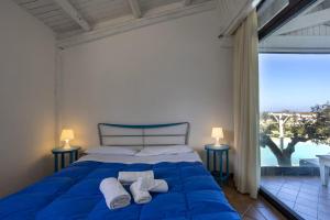 Katil atau katil-katil dalam bilik di Stunning apartment in the nature with dreamy view