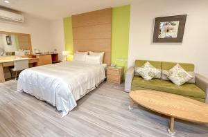 Letto o letti in una camera di Yage Hotspring House