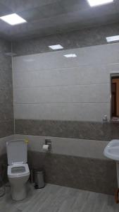 a bathroom with a toilet and a sink at Gabala House in Gabala