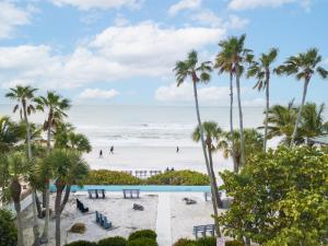 a view of the beach from the resort at The Redington Beach House in St. Pete Beach
