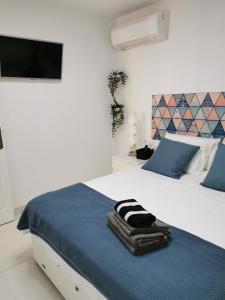 Postel nebo postele na pokoji v ubytování Apartamento Albimar