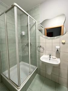Łazienka w obiekcie Motel Za Miedzą