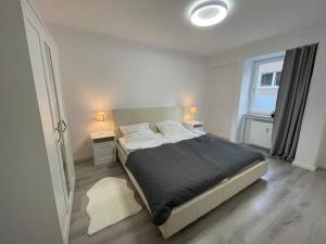 Llit o llits en una habitació de Apartment an der Bremer Schlachte