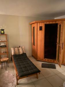 Posezení v ubytování Le Gîte de l'espace bien être