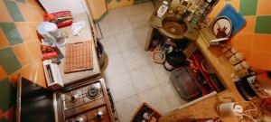 Virtuvė arba virtuvėlė apgyvendinimo įstaigoje Gîte Groupe La Farigoule à Siguer