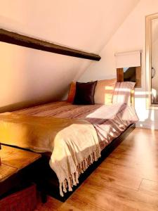 1 dormitorio con 1 cama en una habitación en Irish Cottage Tipperary, en Carney