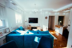 TV a/nebo společenská místnost v ubytování Apartman Milos, privatan parking