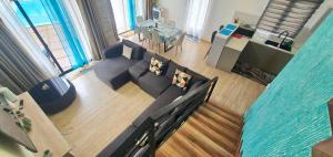 an overhead view of a living room with a couch at Mont Oreb Villas Onyx Flic en Flac in Flic-en-Flac +14 photos