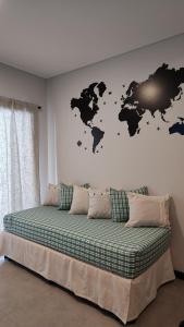 Postel nebo postele na pokoji v ubytování Departamento Sol de Mayo - Godoy Cruz