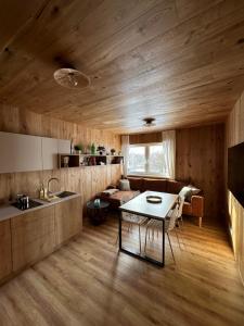 Kuchyň nebo kuchyňský kout v ubytování Unique Lipno Apartment