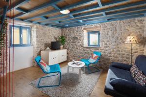 Posezení v ubytování Apartment Stone House Krk