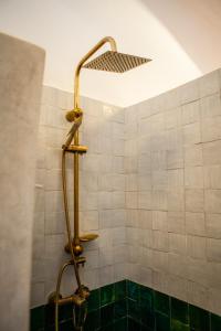 eine Dusche mit Duschkopf im Bad in der Unterkunft Cosy Riad in Marrakesch