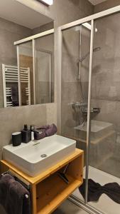 Koupelna v ubytování Aparthotel Stadler