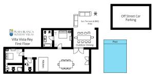 Plan piętra w obiekcie Villa Vista Rey - 6 Bedroom - Heated Pool - Amazing Views - Pool Table - Vista Lobos - Playa Blanca
