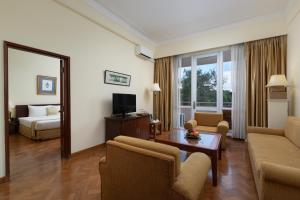 A television and/or entertainment centre at Inya Lake Hotel Yangon