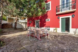 Bygningen som feriehuset ligger i