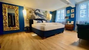 Postel nebo postele na pokoji v ubytování Boutique Hotel & Bio Wirtshaus Schwarzer Bock