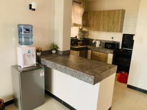 a kitchen with a counter with a water dispenser on it at Rorot 1 bedroom annex Eldoret,Arlene in Eldoret