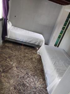 Hostel Dakini Lomas房間的床