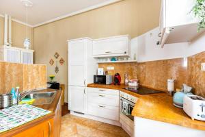 Kuchyňa alebo kuchynka v ubytovaní Annicku's Stylish Budapest Apartment