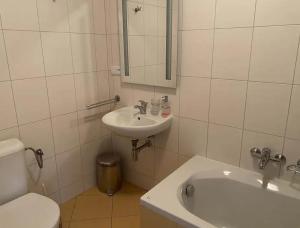 Kúpeľňa v ubytovaní Apartmány F - chata SVOBODĚNKA