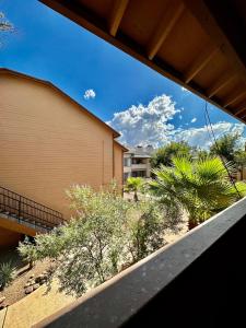 a view from a window of a building at Cozy remodeled-condo near TUC Airport & Downtown in Tucson